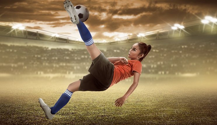 Football woman